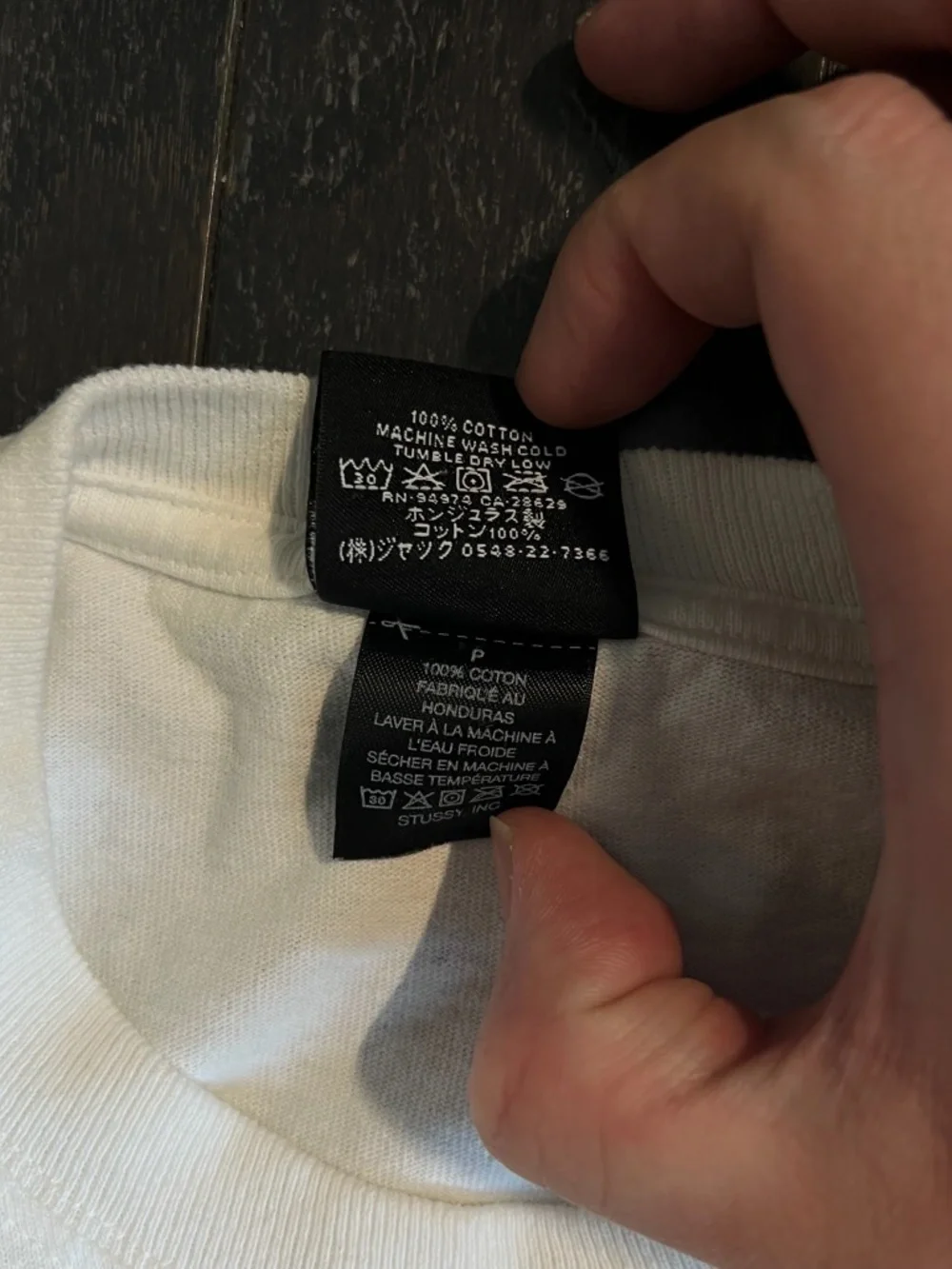 Stussy Bulldog T-Shirt White blue Top short sleeve SMALL - Picture 5 of 7